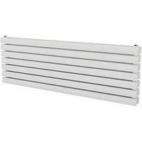 Ximax Fortuna Duplex Horizontal Designer Radiator 410mm x 1200mm White 3034BTU (819GL)