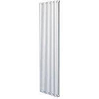 Ximax Gamba Duplex Satin White Vertical Designer Radiator, (W)505mm X (H)1800mm