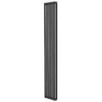 Ximax Gamba Duplex Matt Anthracite Vertical Designer Radiator, (W)295mm X (H)1800mm