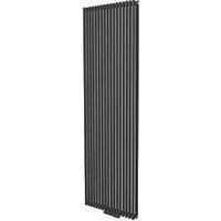 Ximax Gamba Duplex Matt Anthracite Vertical Designer Radiator, (W)610mm X (H)1800mm