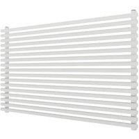 Ximax Gamba Satin White Horizontal Designer Radiator, (W)1000mm X (H)610mm