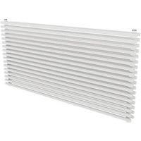 Ximax Gamba Duplex Satin White Horizontal Designer Radiator, (W)1200mm X (H)610mm