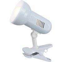 Globo Basic clip-on light, white, adjustable