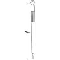 Globo Solar LED path ground spike stainless steel 4x