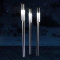 Globo Ground spike solar light Fania, set of 3