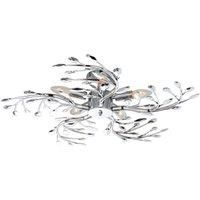 Globo Lighting Flash 5 Light Ceiling Light Chrome Metal
