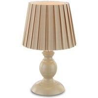 Globo Jolanda fabric table lamp, sand-coloured