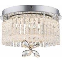 Globo Mathilda Crystal And Glass Ceiling Light