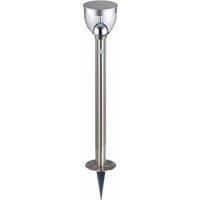 Globo Stainless Steel Solar Ip44 Outdoor Large Bollard Spike Light With Sensor