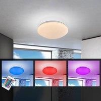 Globo Atreju I LED ceiling light, RGBW, dimmer, 29 cm