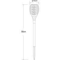 Globo LED ground spike light 33077 Torch, black, plastic