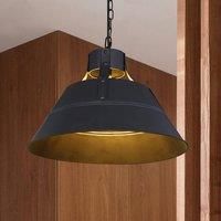 Globo Gnther hanging light, vintage design, black