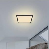Globo Sapana LED ceiling light, angular, dimmable, black