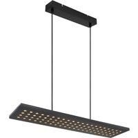 Globo Dolores LED hanging light, matt black/black