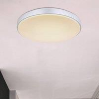 Globo Sonny LED ceiling light, silver, CCT, 41 cm