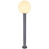 Globo Ossy Antracite And Opaque Dome Large Bollard Light, Ip44