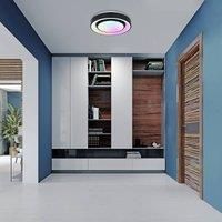 Globo Sully LED ceiling light RGBW remote control black