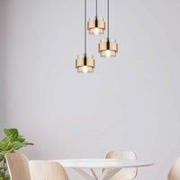 Globo Milley hanging light, 3-bulb, 45 cm