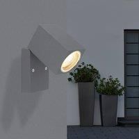 Outdoor Light Pivoting IP44 WL Downwards Rectangular Aluminium Die-Cast Moveable Glass