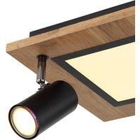 Globo Ulla ceiling light with LEDs, 2-bulb, 30 x 30 cm