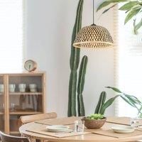 Globo Colly pendant light bamboo mesh lampshade, 40 cm