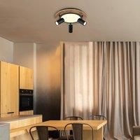 Globo Kassu ceiling light with a wooden design 40 cm