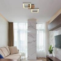 Globo Kerry LED ceiling lamp, length 46 cm, black/dark brown