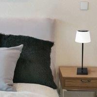 Globo LED Table Lamp – Black – White – Plastic – Metal – Height 38 cm – with Touch Dimmer