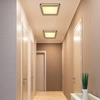 Globo Karla LED ceiling light square 30x30cm
