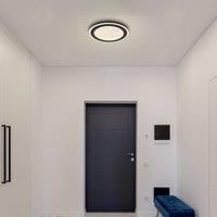 Globo Davies LED ceiling lamp with crystal effect 34cm
