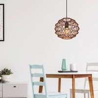 Globo Senni pendant light, brown, 29 cm