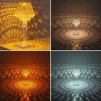 Globo LED table lamp Gixi, clear/crystal effect, CCT