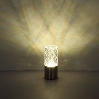 Globo LED table lamp Lunki, brass-coloured, height 19 cm, CCT