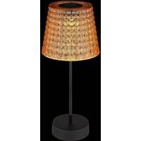 Globo 36634-2A solar table lamp, set of 2 black/amber