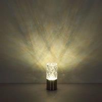 Globo LED table lamp Lunki, matt black, height 19 cm, CCT