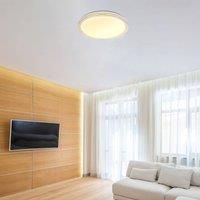 Globo Veleno LED ceiling light, white, 49 cm, glitter effect