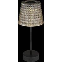 Globo 36634-2S solar table lamp set of 2 black/smoke