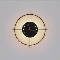 Globo Sussy LED wall lamp with clock black 50cm