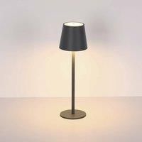Globo LED table lamp Vannie, black, height 36 cm, CCT