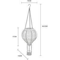 Globo LED solar light 36136B Hot air balloon, colourful, plastic