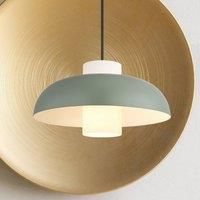 Globo Hanging light Lowe, green matt, 38 cm, metal