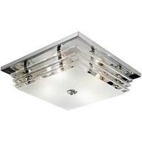 Ontario ceiling light, four-bulb, chrome