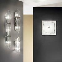 Ontario wall light, height 60Â cm, chrome