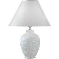 austrolux Chiara table lamp, ceramic, white, 30 cm