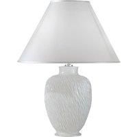 austrolux Chiara table lamp, ceramic, white, 40 cm