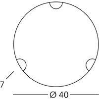 austrolux KOLARZ Nonna ceiling light, 40 cm, scattered pink flowers, glass