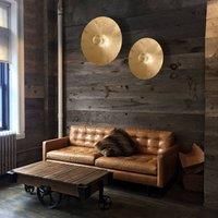 Kolarz Wall Light Moon, Sun Gold, Diameter 54/20 White Matt, Gold, Diameter 54cm, 1 Light, E27