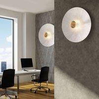 austrolux Moon Sun wall light, 54 cm, white/gold