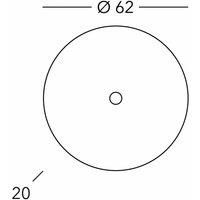 austrolux KOLARZ Moon wall lamp, silver-coloured, 62 cm, metal/glass