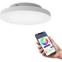 EGLO Connect.z Smart Home LED Ceiling Light Turcona-Z, Ø 12 inches, Zigbee Lighting, app and Voice Control, White tunable Lights (Warm - Cool White), RGB, dimmable